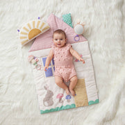 Itzy Ritzy Tummy Time Mat [Luxe Cottaged-Themed Baby Play Mat]