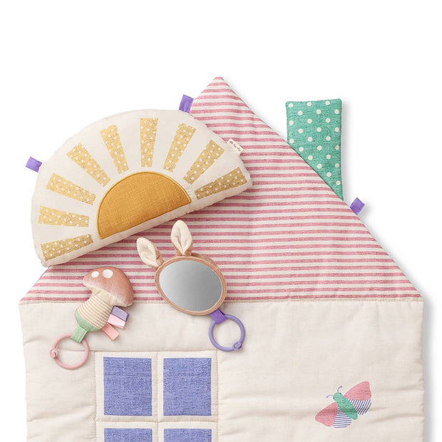 Itzy Ritzy Tummy Time Mat [Luxe Cottaged-Themed Baby Play Mat]