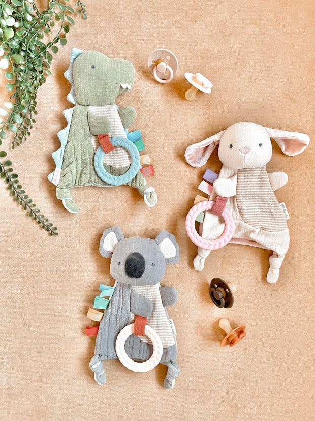 Super Soft Baby Sensory Toy With Teether [Bunny, Dino & Koala]