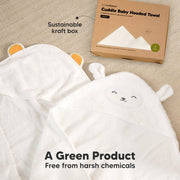 Cuddle Baby Hooded Bamboo Towel [Cat, Elephant, Rabbit]