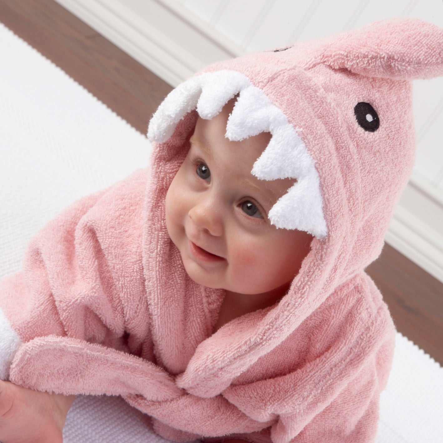 Let The Fin Begin Shark Baby Robe [0-9 months baby gift]