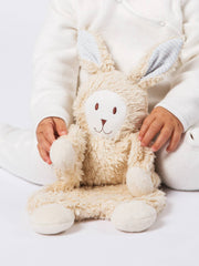 Organic Cotton Snuggle Bunny Baby Toy [Blue or Pink Ears]