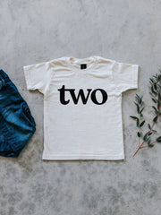 Two Birthday Shirt | Organic Cotton Second Birthday Outfit