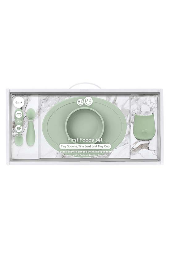 EZPZ Baby Spoon, Baby Bowl, Baby Cup (Baby Utensil Set) – Dingle