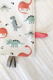 Organic Lovey With Wooden Teether - Crinkle Baby Gift