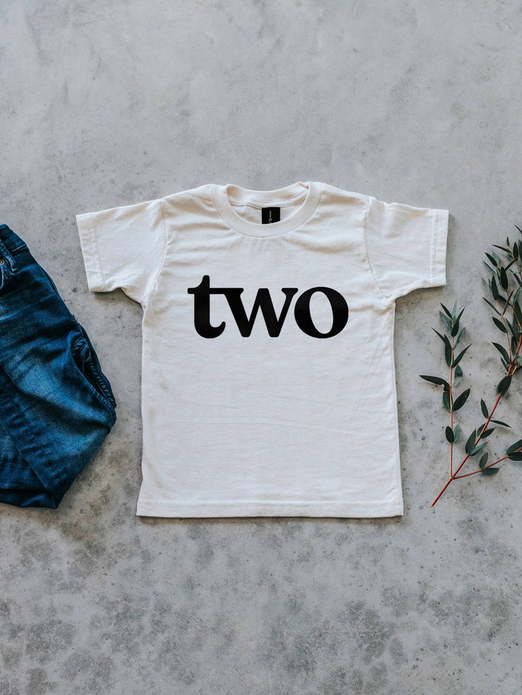 organic cotton second birthday shirt